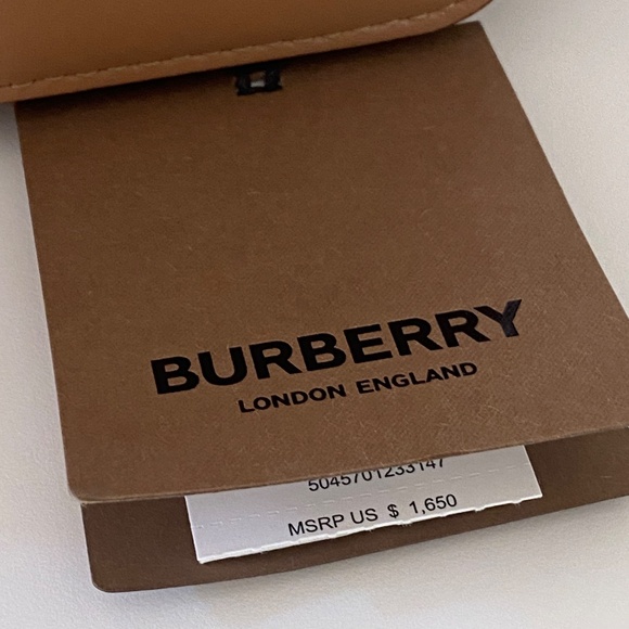 Burberry Grace Nutmeg Leather Shoulder Bag / Cross Body Bag - Picture 16 of 16